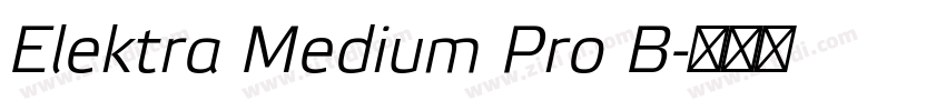 Elektra Medium Pro B字体转换
